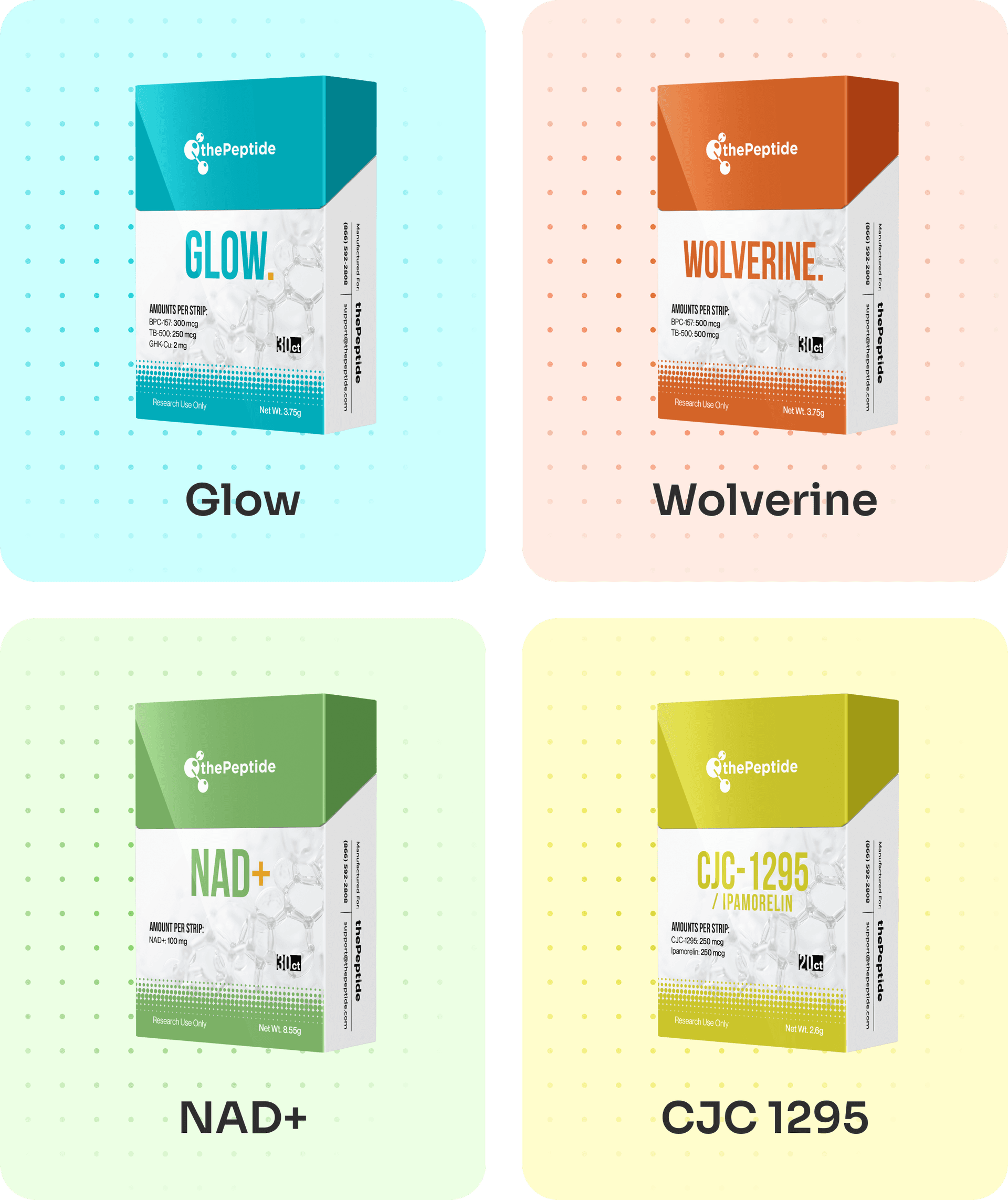 Premium peptide selection